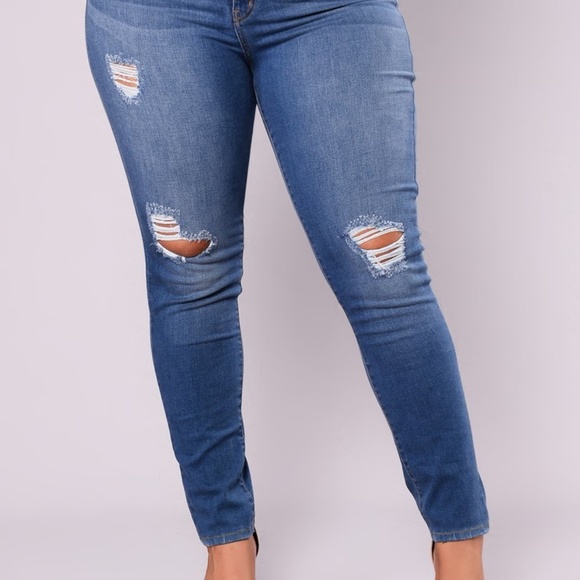 Fashion Nova Pants - Fashion Nova Bradshaw Skinny Jeans Medium Wash